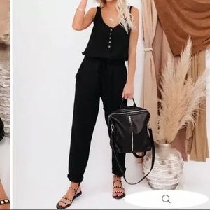 Vici Maye pocketed drawstring jumpsuit